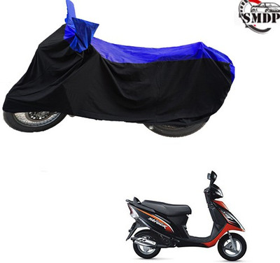 SMDP Waterproof Two Wheeler Cover for TVS(Streek, Blue, Black)