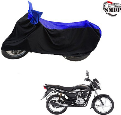 SMDP Two Wheeler Cover for Bajaj(Platina 100 DTS-i, Blue, Black)