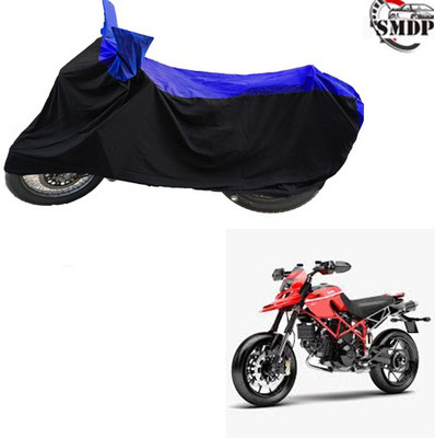 SMDP Two Wheeler Cover for Ducati(Hypermotard, Blue, Black)