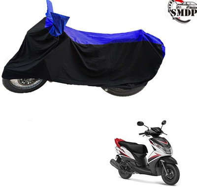 SMDP Two Wheeler Cover for Yamaha(Ray Z, Blue, Black)