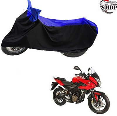 SMDP Two Wheeler Cover for Bajaj(Pulsar AS 150, Blue, Black)