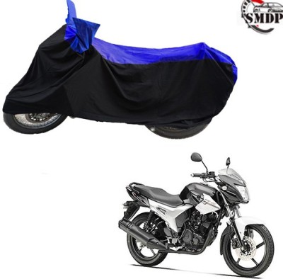 SMDP Two Wheeler Cover for Yamaha(SZ R, Blue, Black)