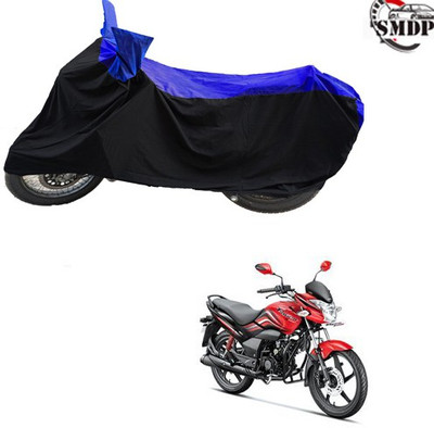 SMDP Two Wheeler Cover for Hero(Passion Xpro, Blue, Black)