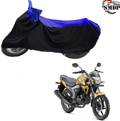 SMDP Two Wheeler Cover for Honda(Trigger, Blue, Black)