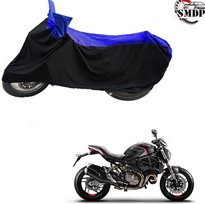 SMDP Two Wheeler Cover for Ducati(Monster 82, Blue, Black)