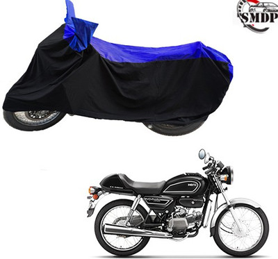 SMDP Two Wheeler Cover for Hero(Splendor Pro, Blue, Black)