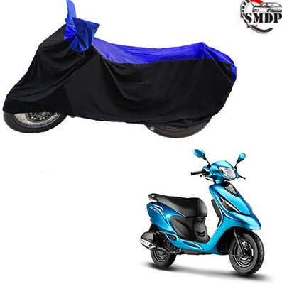 SMDP Waterproof Two Wheeler Cover for TVS(Zest, Blue, Black)