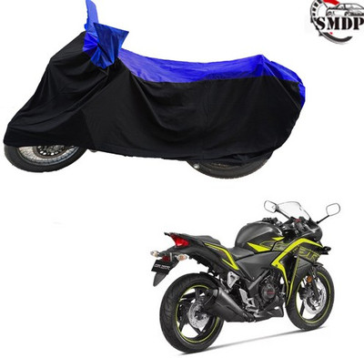 SMDP Two Wheeler Cover for Honda(CBR 250R, Blue, Black)