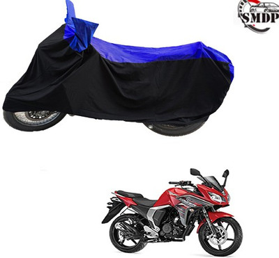 SMDP Two Wheeler Cover for Yamaha(Fazer, Blue, Black)