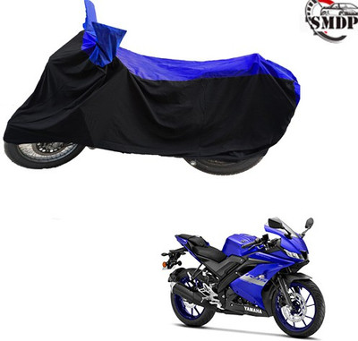 SMDP Two Wheeler Cover for Yamaha(R15 V3, Blue, Black)