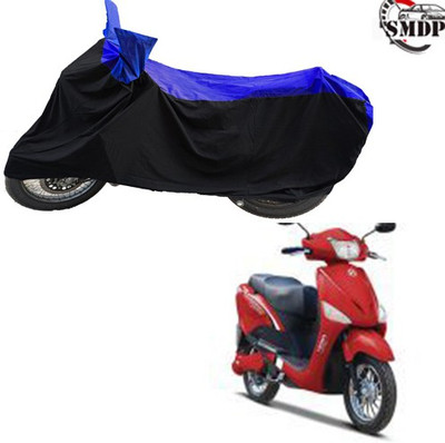 SMDP Two Wheeler Cover for Hero(E Scoot, Blue, Black)