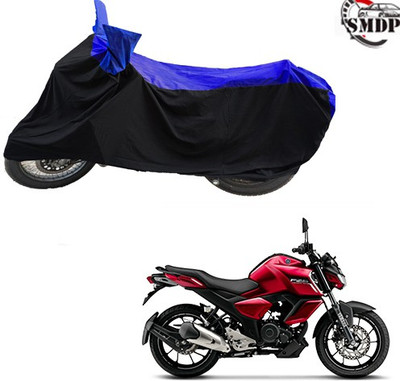 SMDP Two Wheeler Cover for Yamaha(FZ-S, Blue, Black)