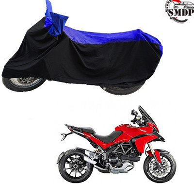 SMDP Two Wheeler Cover for Ducati(Multistrada, Blue, Black)