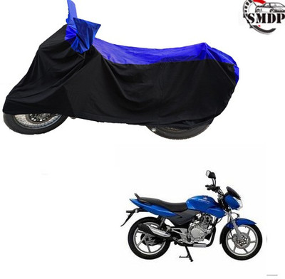 SMDP Two Wheeler Cover for Bajaj(DTS-i, Blue, Black)