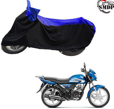 SMDP Two Wheeler Cover for Hero(CD 110 Dream, Blue, Black)
