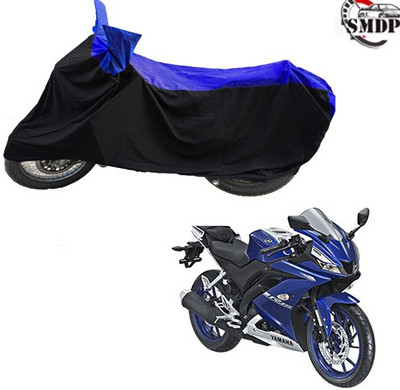 SMDP Two Wheeler Cover for Yamaha(R15, Blue, Black)