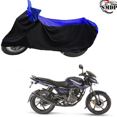 SMDP Two Wheeler Cover for Bajaj(Pulsar 135 LS DTS-i, Blue, Black)