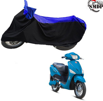SMDP Two Wheeler Cover for Hero(Electric Optima, Blue, Black)