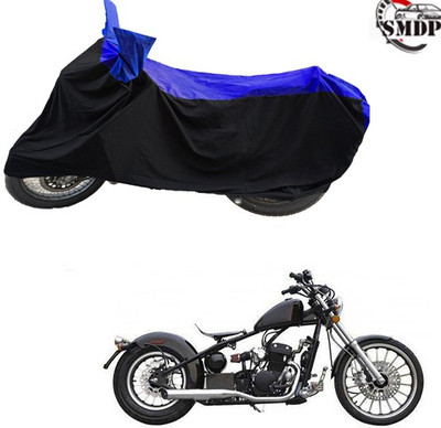 SMDP Two Wheeler Cover for Harley Davidson(Bobber 350, Blue, Black)