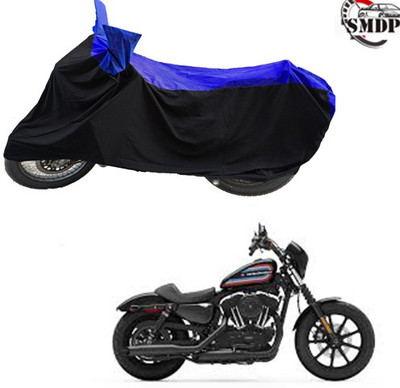 SMDP Two Wheeler Cover for Harley Davidson(XL 1200, Blue, Black)