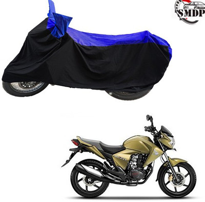 SMDP Two Wheeler Cover for Honda(Unicorn Dazzler, Blue, Black)