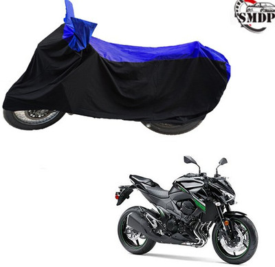 SMDP Two Wheeler Cover for Kawasaki(Z800, Blue, Black)