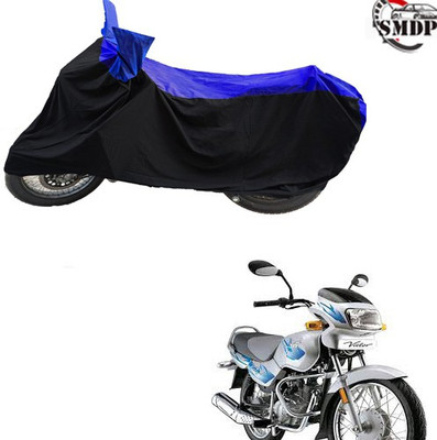 SMDP Two Wheeler Cover for TVS(Victor GLX, Blue, Black)