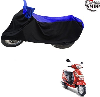 SMDP Waterproof Two Wheeler Cover for Mahindra(Duro DZ, Blue, Black)