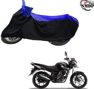 SMDP Two Wheeler Cover for Bajaj(Discover 150 s, Blue, Black)
