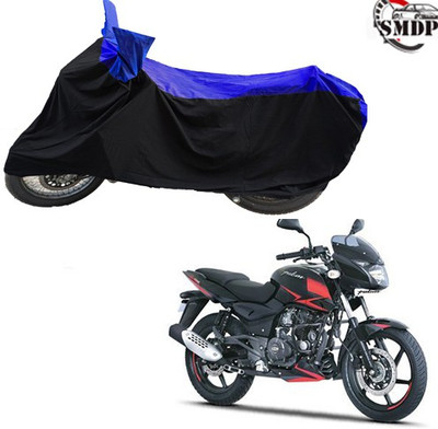 SMDP Two Wheeler Cover for Bajaj(Pulsar 180 DTS-i, Blue, Black)