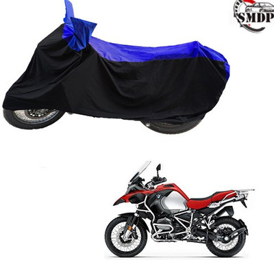 SMDP Two Wheeler Cover for BMW(R 1200 GS, Blue, Black)