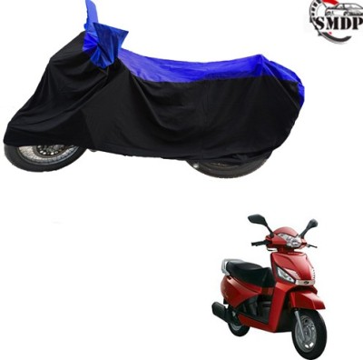 SMDP Two Wheeler Cover for Mahindra(Gusto, Blue, Black)