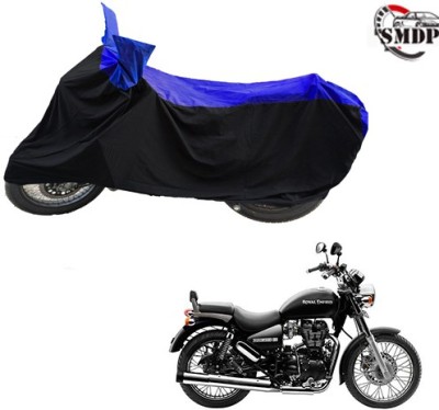 SMDP Two Wheeler Cover for Royal Enfield(Thunderbird 500, Blue, Black)