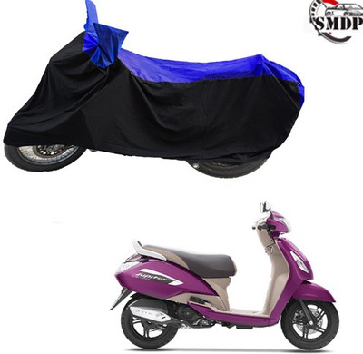 SMDP Two Wheeler Cover for TVS(Jupiter, Blue, Black)