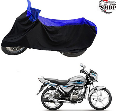 SMDP Two Wheeler Cover for Hero(Splendor Pro, Blue, Black)