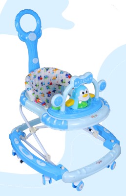 AMARDEEP Musical 3-in-1 Walker With Parent Rod(Blue)