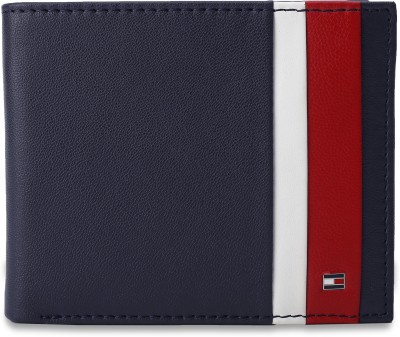 TOMMY HILFIGER Men Blue Genuine Leather Wallet(4 Card Slots)