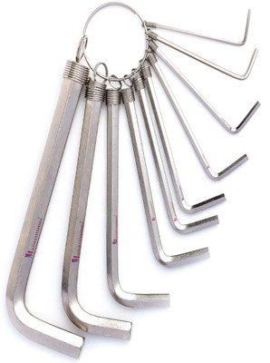 MALFAH ENTERPRISES DELI ALLEN KEY RING TYPE DL3100 1.5MM TO 10MM 10PCS Allen Key Set
