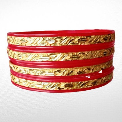 RADHIKAA FASHIONS Plastic Gold-plated Bangle Set(Pack of 4)