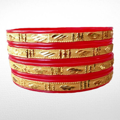 RADHIKAA FASHIONS Plastic Gold-plated Bangle Set(Pack of 4)
