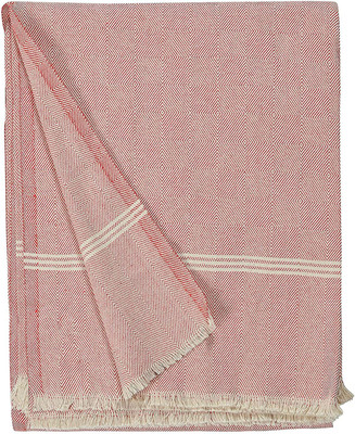 COZYEXPORTS Checkered Single Top Sheet for  AC Room(Cotton, Red)
