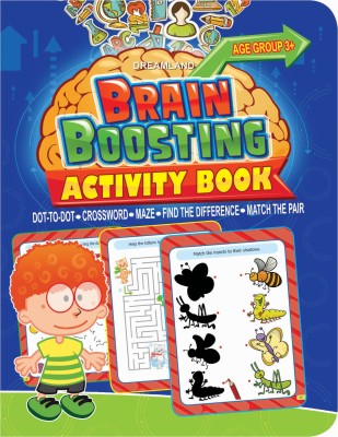 Brain Boosting Activity Book- Age 3+  - Age 3+(English, Paperback, unknown)