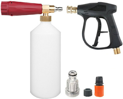 HU CREATIONS High Pressure Washer Spray Gun 1/4'' Quick Release Snow Foam Lance Foam Generator Foam Cannon Garden Water Pipe Sealing Connectors Hose Fittings Irrigation System Water Pipe Joint Seal Sprinkler Quick Connector Water Pressure Washer