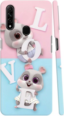 GS PANDA COLLECTIONS Back Cover for OPPO A8(Blue, Pink, Pack of: 1)