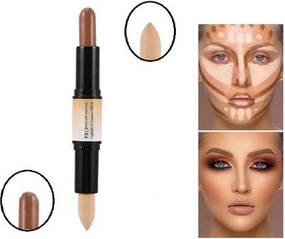 ADJD 3D Makeup Contour Highlight Stick Double-ended Contouring Highlighter Concealer Pen IVORY Concealer(MULTI LORE, 4 g)