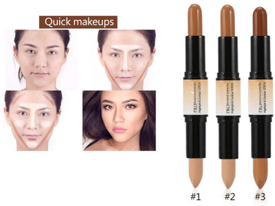 ADJD 2IN1 Highlighter and Contour Stick Highlighter (cream) Concealer(beige, 12 g)