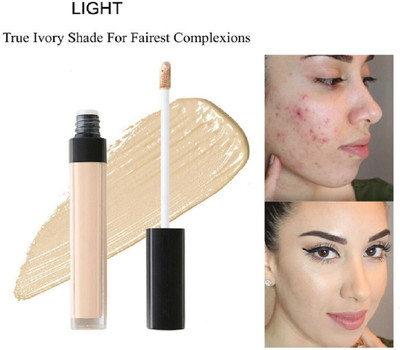 ADJD Waterproof Concealer Moisturizing Long Lasting Full Coverage Liquid  Concealer(light, 6 ml)