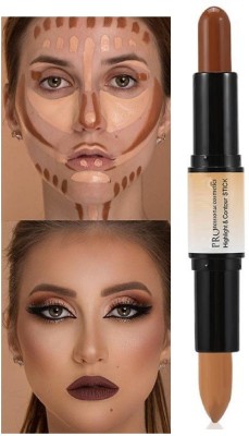 ADJD Double Head Repair Concealer Stick Foundation Makeup Full Coverage Contour Face  Concealer(MULTI LORE, 4 g)