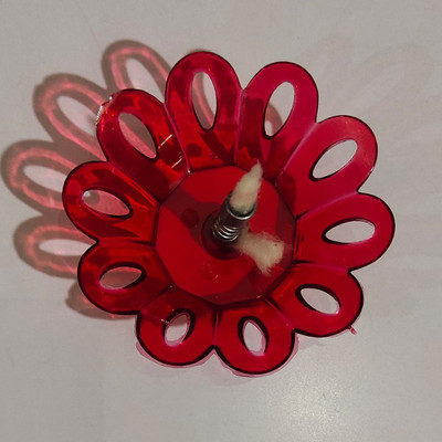 IMPECT.E Plastic (Pack of 12) Table Diya Set(Height: 1 inch)