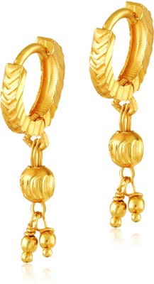 VIGHNAHARTA Daily wear Filigree work Gold Plated alloy Hoop Earring Bucket Bali Basket Bali Earring for Women and Girls {VFJ1446ERG} Alloy Hoop Earring